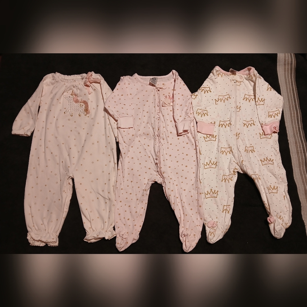 Pink and White Girls One Piece Set